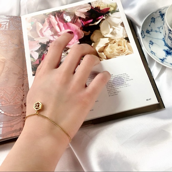 Christian Dior Vintage ”CD”hexagon logo bracelet, - Picture 2 of 7